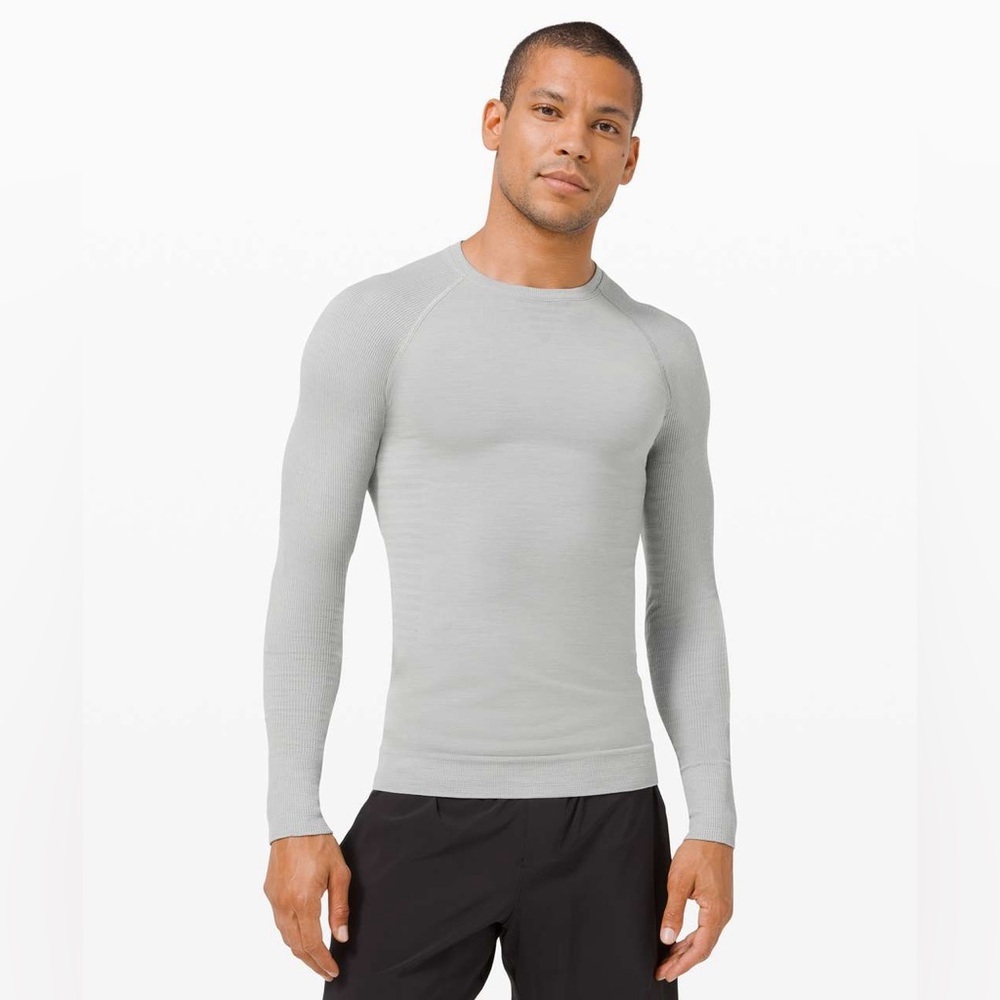 Lululemon Keep the Heat Thermal Long Sleeve Silver Drop